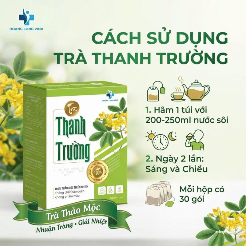 Cách sử dụng Trà táo bón Thanh Trường
