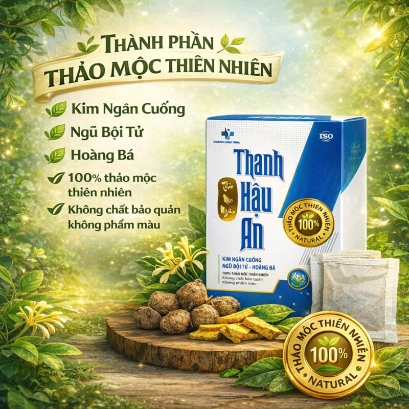 Chè ngâm Thanh Hậu An - Thành phần từ thiên nhiên an toàn sử dụng