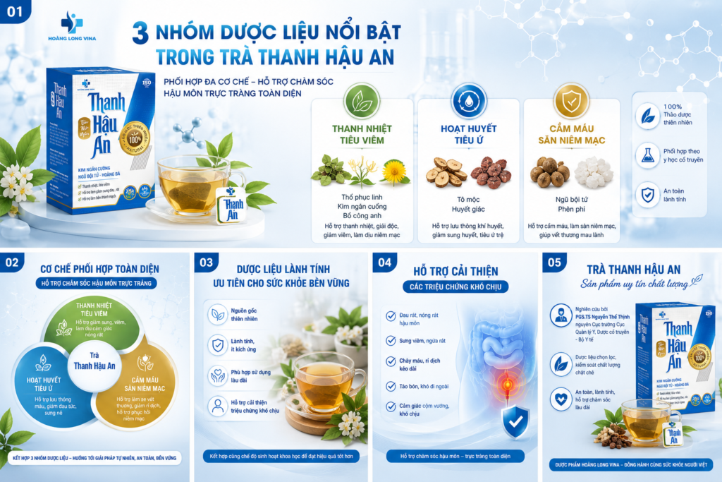 Chè ngâm Thanh Hậu An dùng bao lâu thì hiệu quả với người bị trĩ?