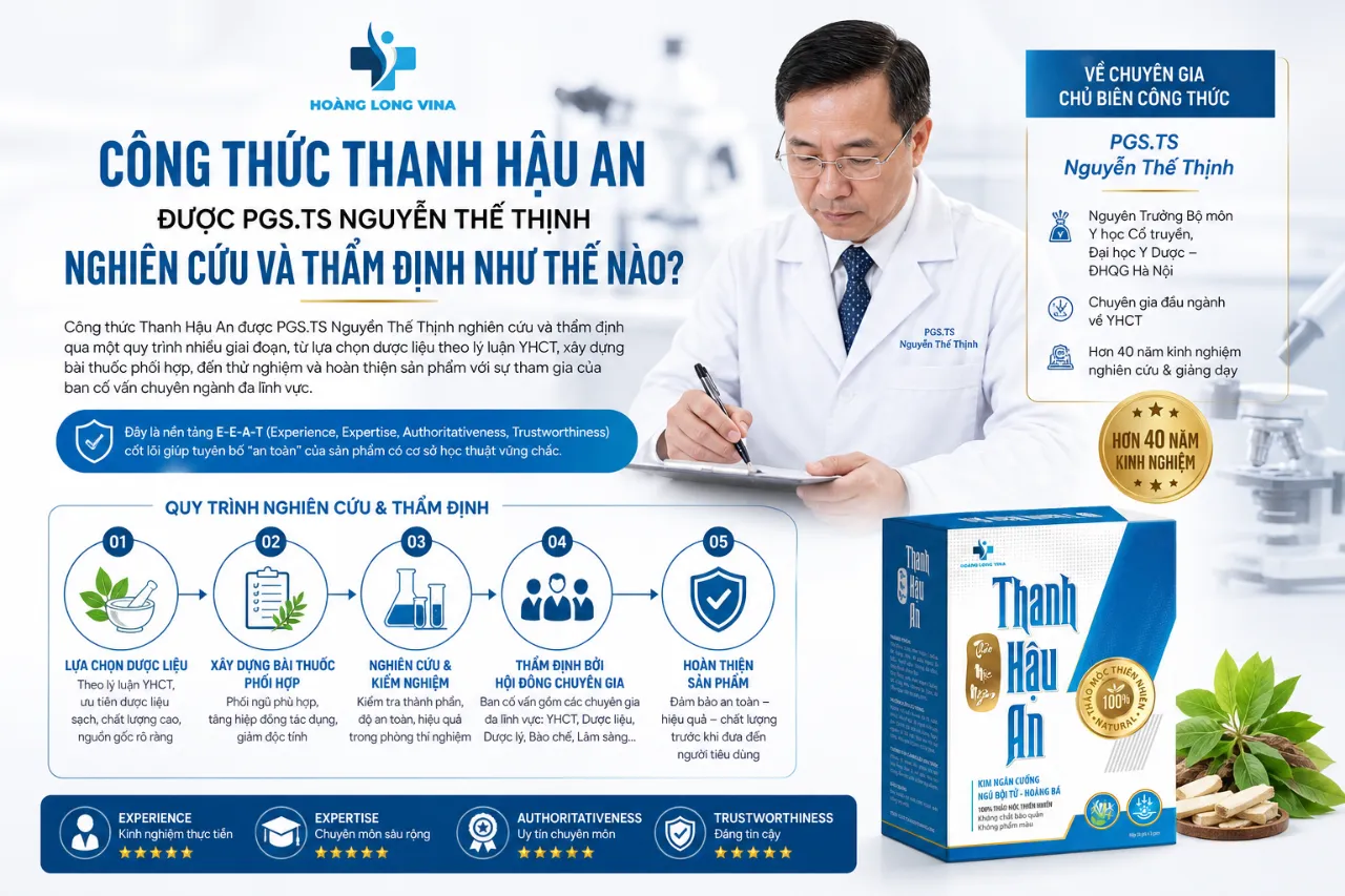 Công Thức Thanh Hậu An Được PGS.TS Nguyễn Thế Thịnh Nghiên Cứu Và Thẩm Định Như Thế Nào?