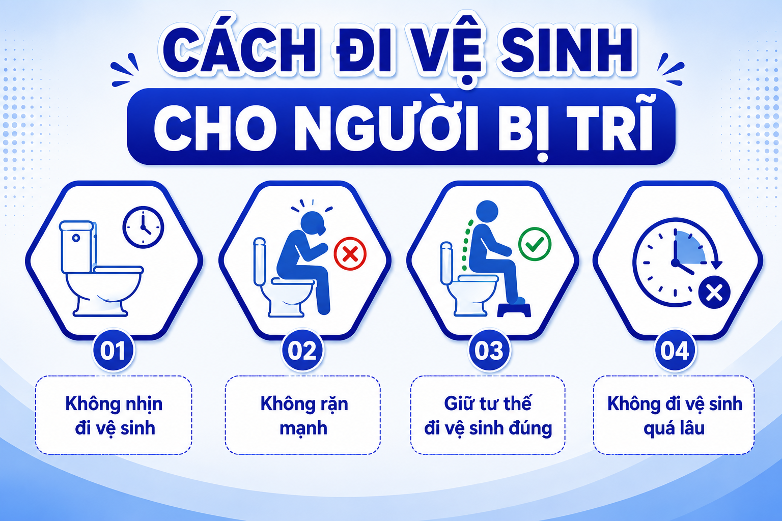 Cách đi vệ sinh cho người bị trĩ