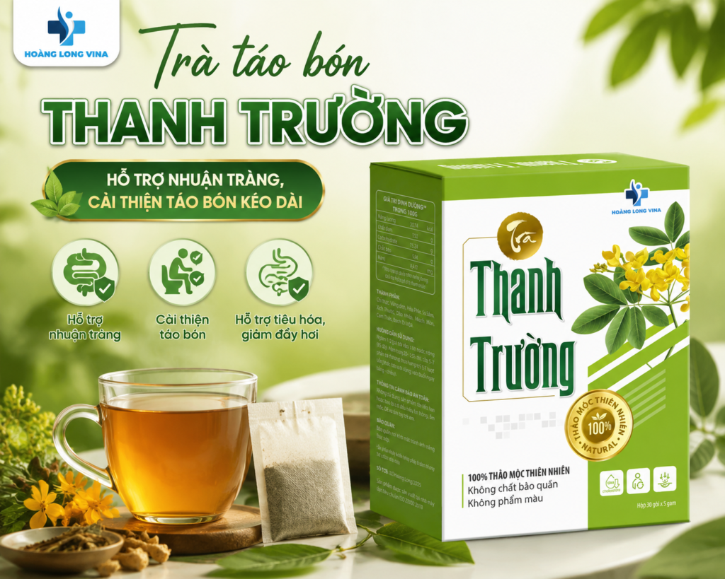 Trà táo bón Thanh Trường – Hỗ trợ nhuận tràng, cải thiện táo bón kéo dài