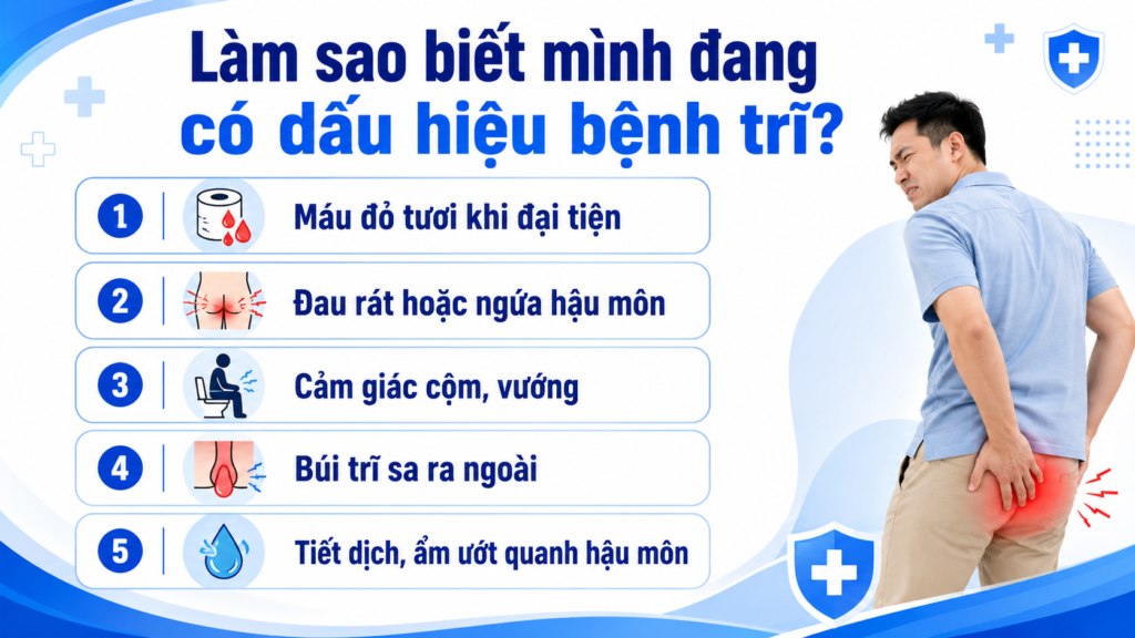 Làm sao biết mình đang có dấu hiệu bệnh trĩ?