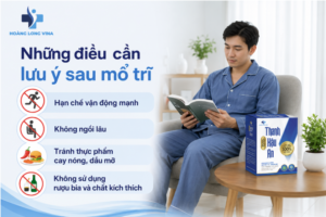 Những điều cần lưu ý sau mổ trĩ