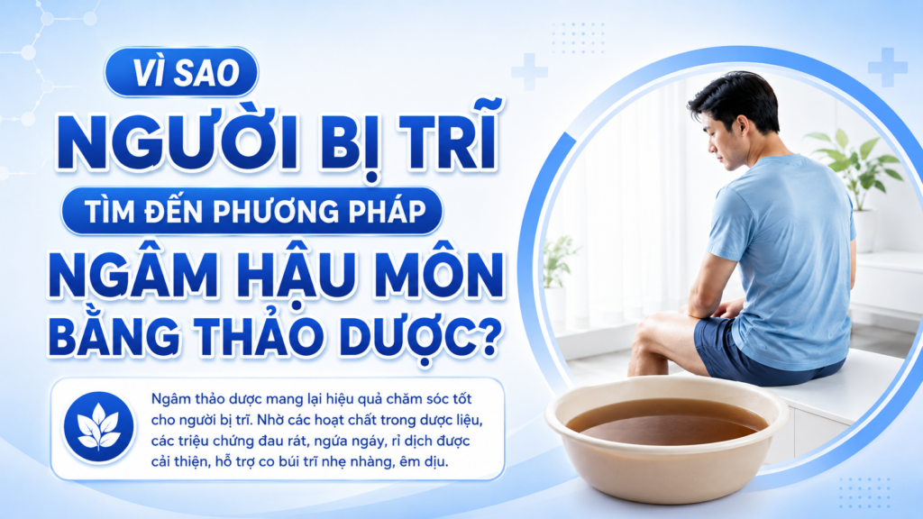 Vì sao người bị trĩ tìm đến phương pháp ngâm hậu môn bằng thảo dược?
