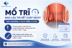 Mổ trĩ bao lâu thì hết chảy dịch