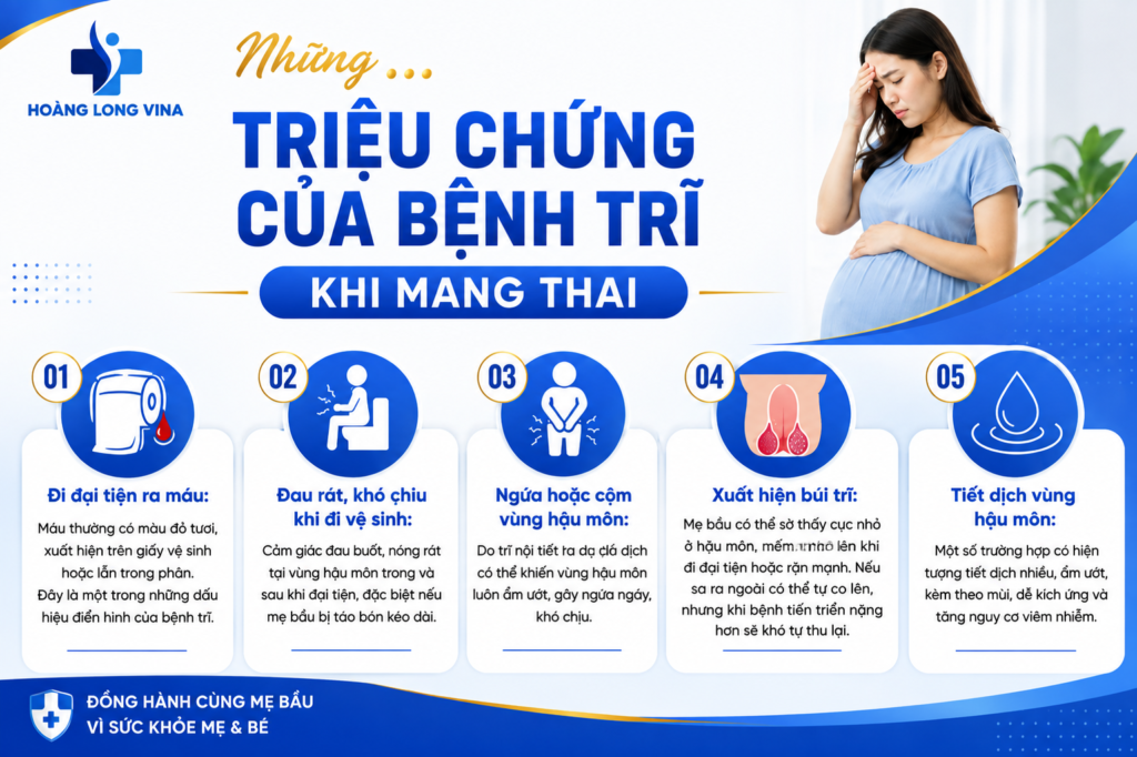 Những triệu chứng bệnh trĩ khi mang thai