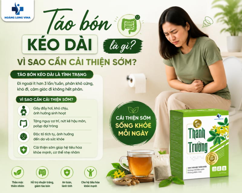 Táo bón kéo dài là gì? Vì sao cần cải thiện sớm?
