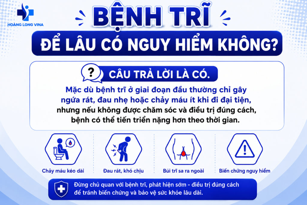 Bệnh trĩ để lâu có nguy hiểm không?