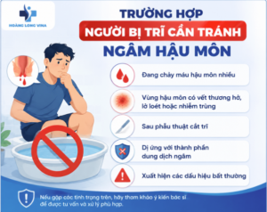 Trường hợp người bị trĩ cần tránh ngâm hậu môn