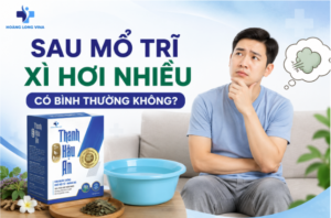 Sau mổ trĩ xì hơi nhiều có bình thường không?