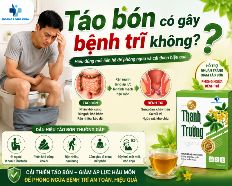 Táo bón có gây bệnh trĩ không?