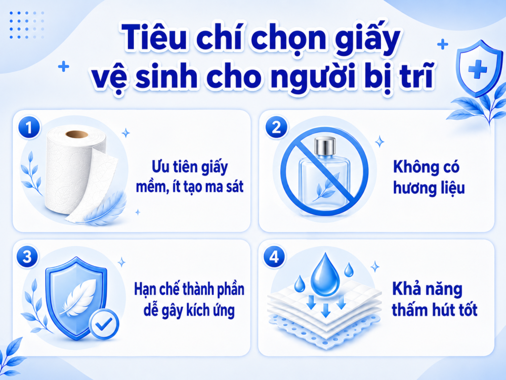 Tiêu chí chọn giấy vệ sinh cho người bị trĩ