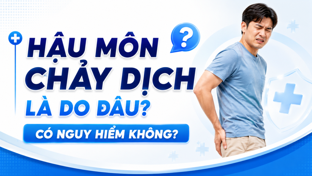 Hậu môn chảy dịch là do đâu? Có nguy hiểm không?