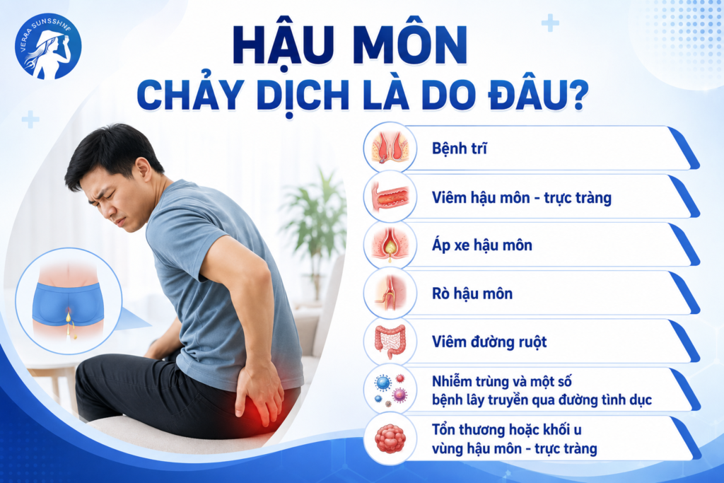 Hậu môn chảy dịch là do đâu?
