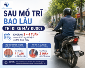 Sau mổ trĩ bao lâu có thể đi xe máy