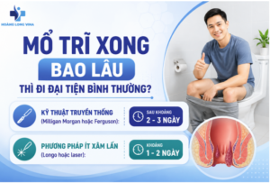 Sau mổ trĩ bao lâu thì đi đại tiện bình thường