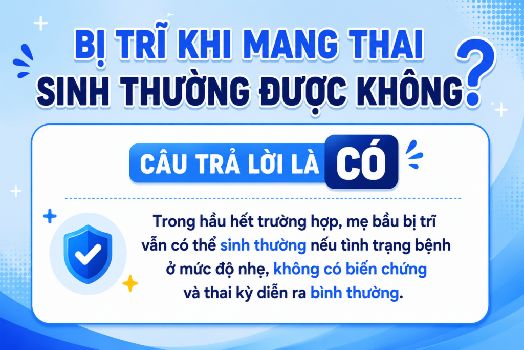 Khả năng sinh thường khi bị trĩ