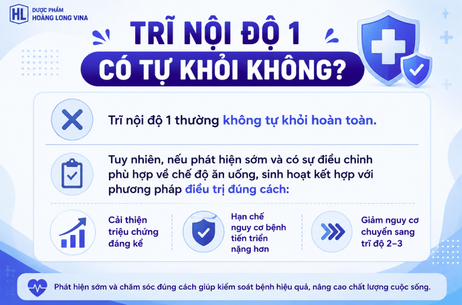 Trĩ nội độ 1 có thể tự khỏi không?