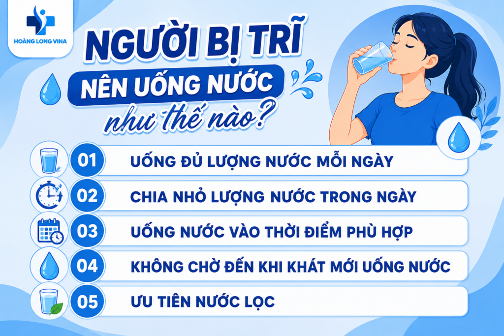 Người bị trĩ nên uống nước như nào cho hiệu quả?