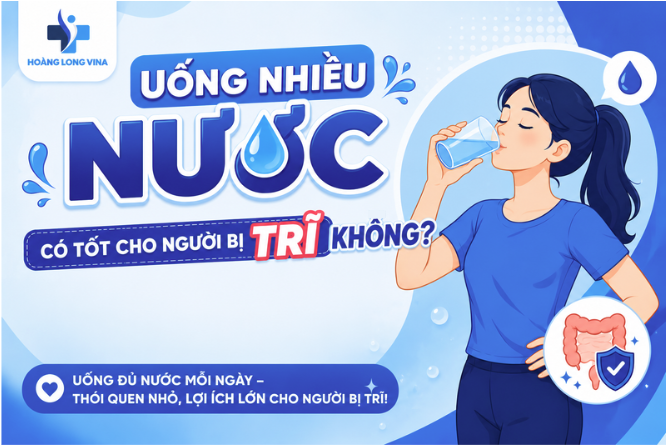 Uống nhiều nước có tốt cho người bị trĩ không? 