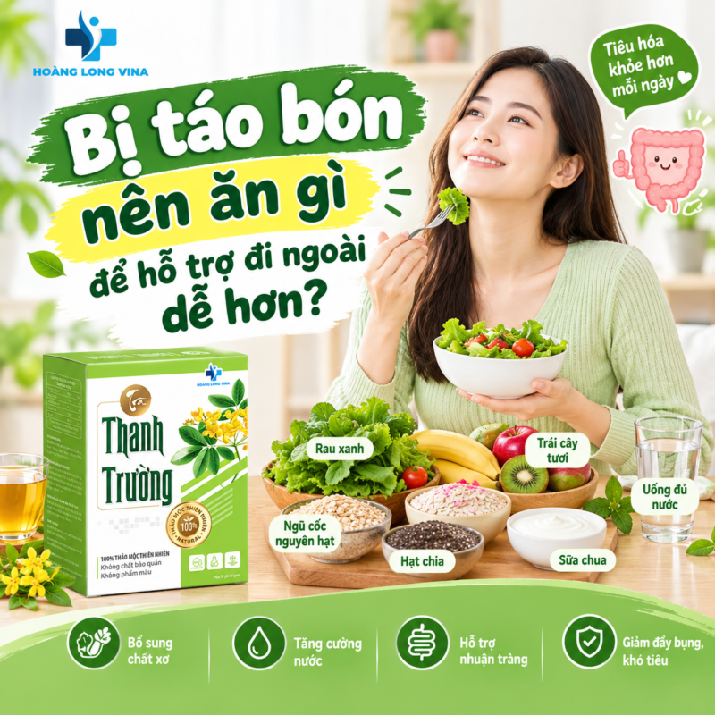 Bị táo bón nên ăn gì để hỗ trợ đi ngoài dễ hơn?