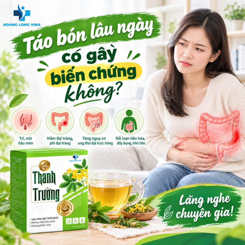 Táo bón lâu ngày có gây biến chứng không?