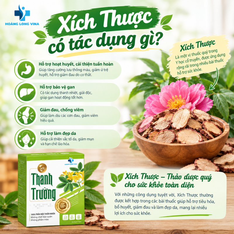 Xích Thược có tác dụng gì?