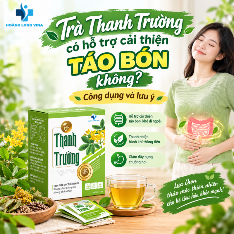 Trà Thanh Trường có hỗ trợ cải thiện táo bón không? Công dụng và lưu ý