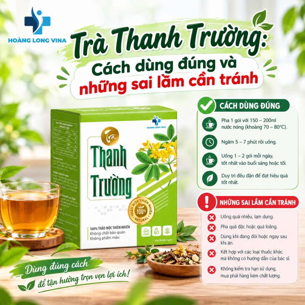 Trà Thanh Trường: Cách dùng đúng và những sai lầm cần tránh
