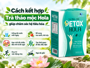 Cách kết hợp trà thảo mộc Hola giúp chăm sóc hệ tiêu hóa