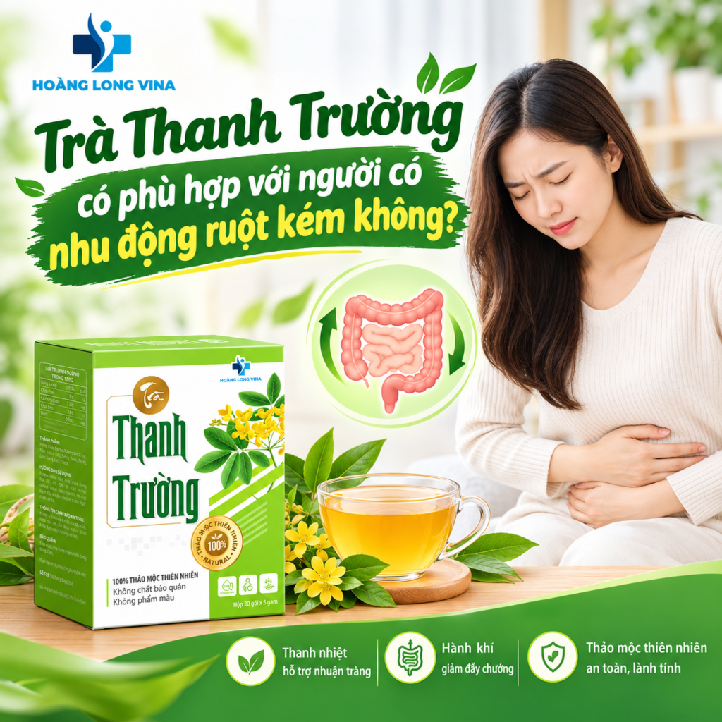 Trà Thanh Trường có phù hợp với người có nhu động ruột kém không? 