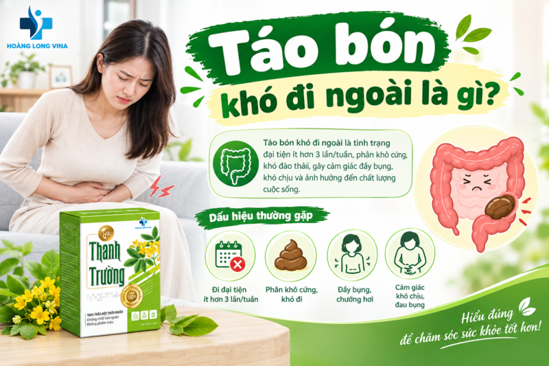 Táo bón khó đi ngoài là gì?