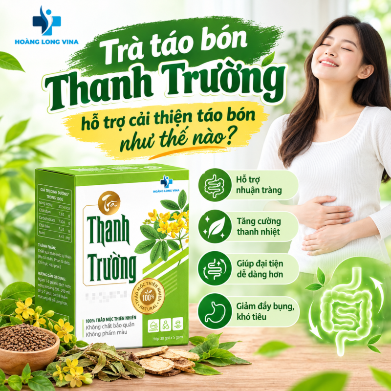 Trà táo bón Thanh Trường hỗ trợ cải thiện táo bón như thế nào?