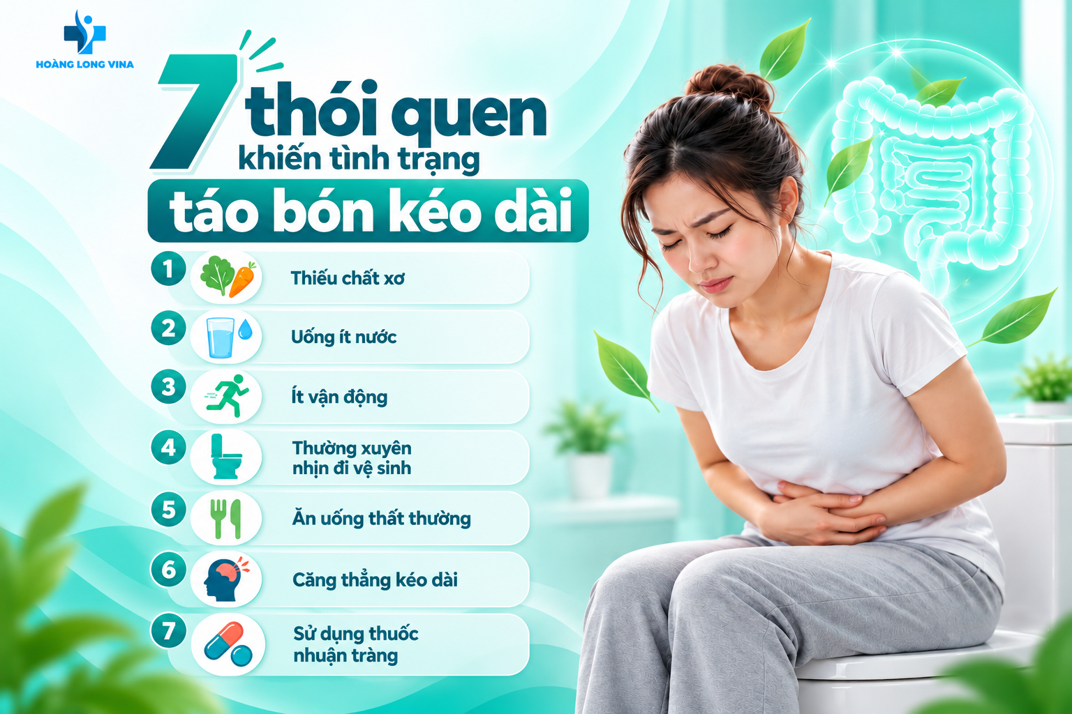 7 thói quen khiến tình trạng táo bón kéo dài