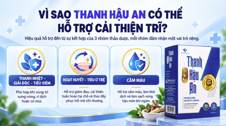 Vì sao Thanh Hậu An có thể hỗ trợ cải thiện trĩ?