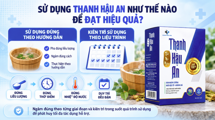 Sử dụng Thanh Hậu An như thế nào để đạt hiệu quả?