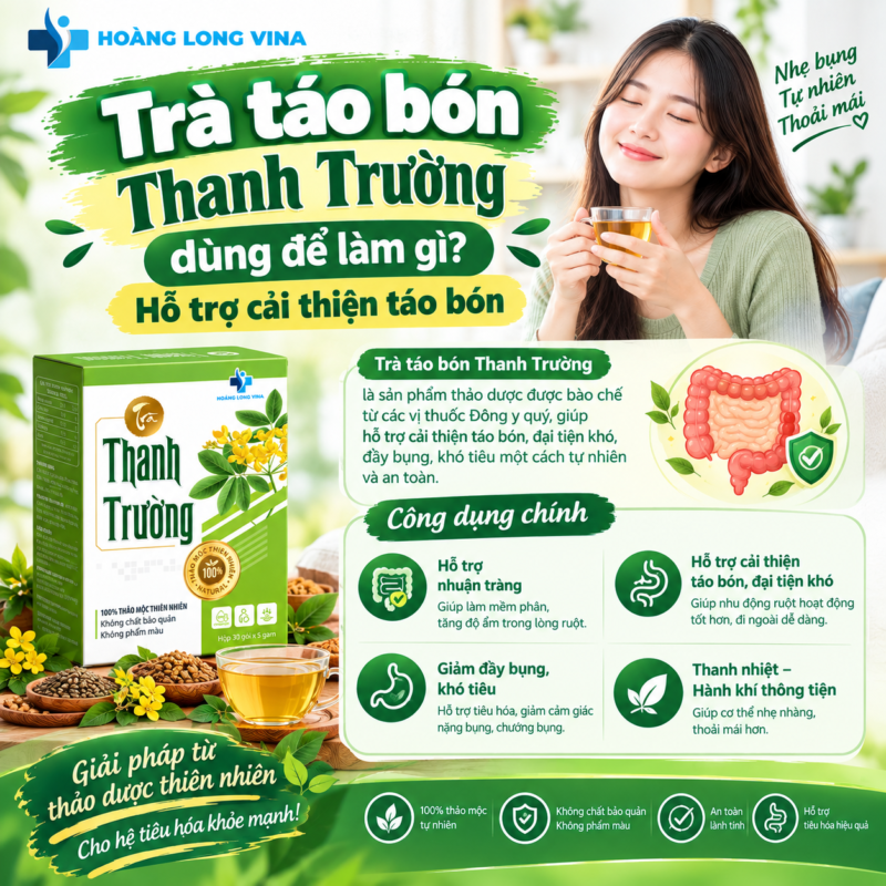 Trà táo bón Thanh Trường dùng để làm gì?