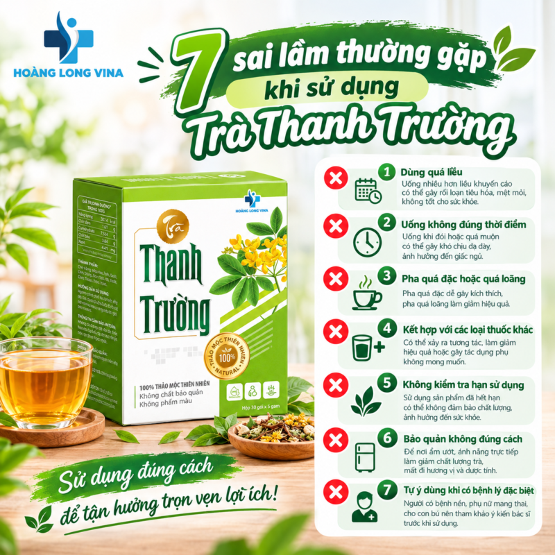 7 sai lầm thường gặp khi sử dụng Trà Thanh Trường