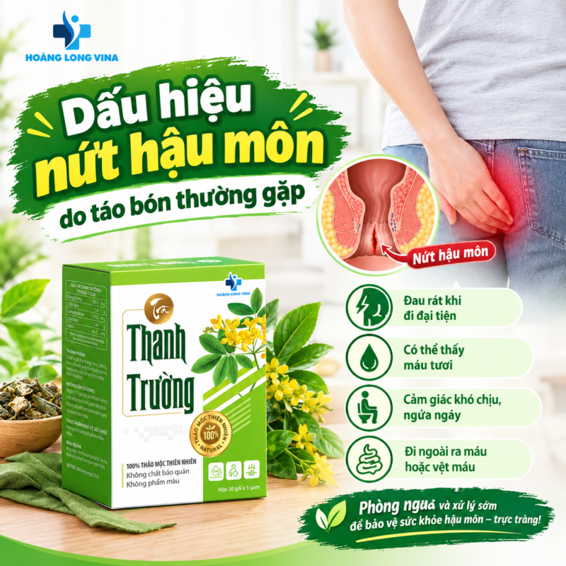 Dấu hiệu nứt hậu môn do táo bón thường gặp