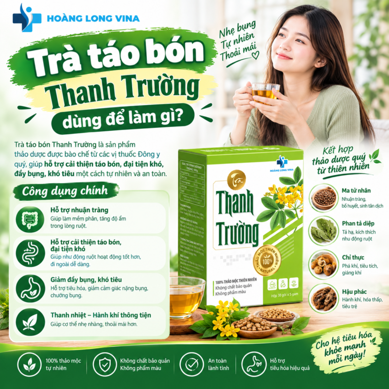 Trà táo bón Thanh Trường dùng để làm gì?