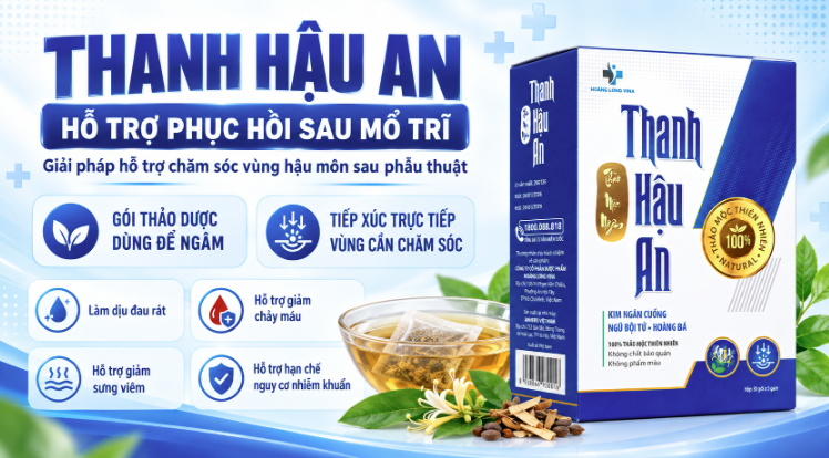 Thanh Hậu An hỗ trợ phục hồi sau mổ trĩ