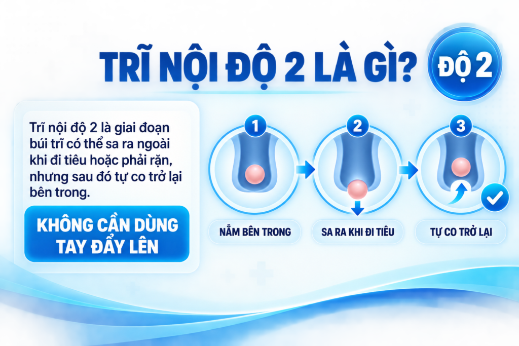 Trĩ nội độ 2 là gì?