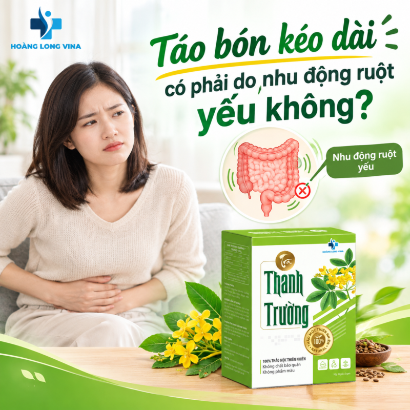 Táo bón kéo dài có phải do nhu động ruột yếu không?
