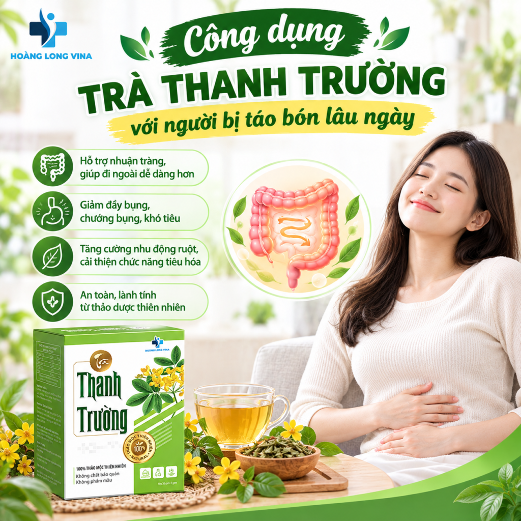 Công dụng trà thanh trường với người bị táo bón lâu ngày