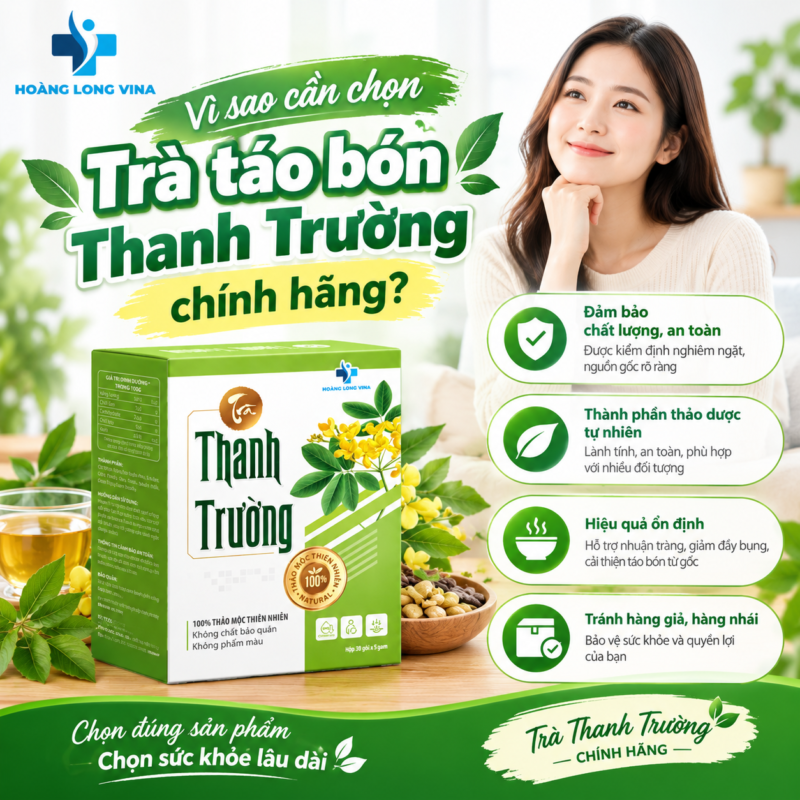 Vì sao cần chọn trà táo bón Thanh Trường chính hãng?