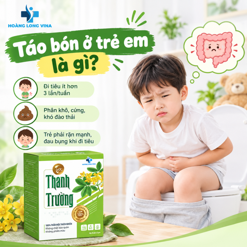 Táo bón ở trẻ em là gì?