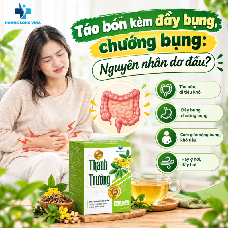 Táo bón kèm đầy bụng, chướng bụng: Nguyên nhân do đâu?
