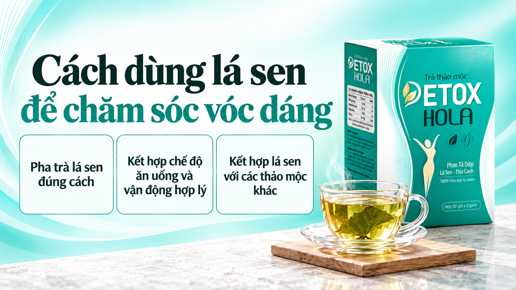 Cách dùng lá sen để chăm sóc vóc dáng
