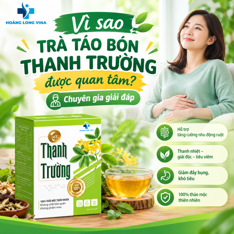 Vì sao trà táo bón Thanh Trường được quan tâm? Chuyên gia giải đáp